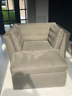 Zetel loveseat met poef, Ophalen, Zo goed als nieuw