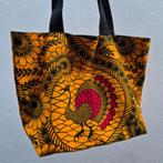 Kleurrijk handgemaakte herbruikbare tas  - Afrikaanse print, Ophalen of Verzenden, Nieuw, Oranje, Shopper