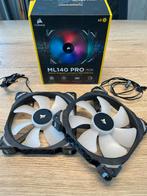 Corsair ML140 Pro-ventilatoren - Dubbel pakket, Computers en Software, Computerkoelers, Ophalen of Verzenden, Zo goed als nieuw