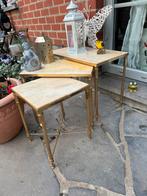 Table gigogne marbre, Ophalen of Verzenden, Gebruikt