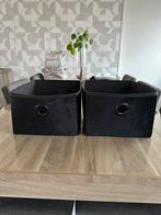 2opvouwbare mandjes kleur zwart, Maison & Meubles, Accessoires pour la Maison | Coffres, Enlèvement, Comme neuf