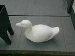 tuinbeeld  witte eend, Tuin en Terras, Tuinbeelden, Ophalen of Verzenden, Steen, Dierenbeeld