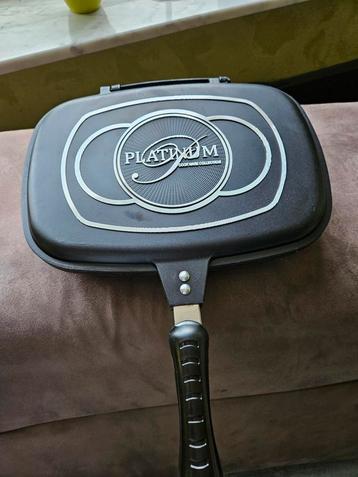 Dubbele grillpan 32 cm beschikbaar voor biedingen