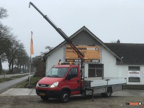 Iveco Daily 70C17 Euro 5 Open Laadbak Palfinger Kraan AC, Auto's, Bestelwagens en Lichte vracht, Bedrijf, ABS, Centrale vergrendeling