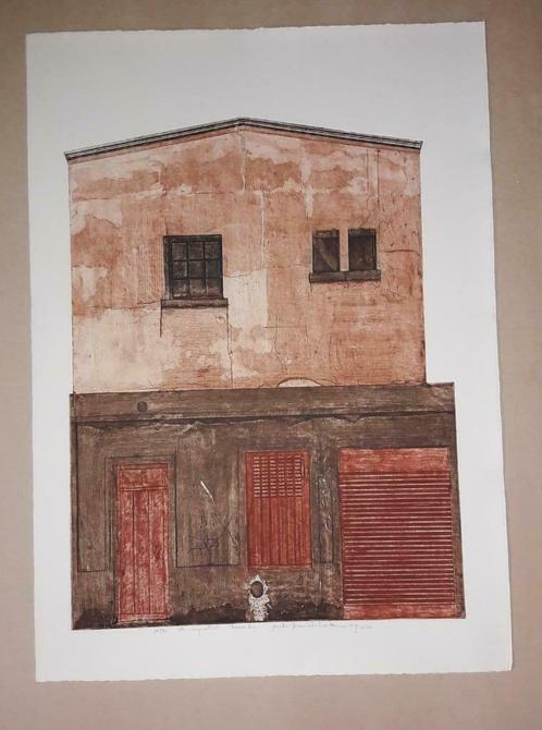 Kleurets aquatint - Miki Van Der Eecken "ROMA 2", Antiek en Kunst, Kunst | Schilderijen | Modern, Ophalen