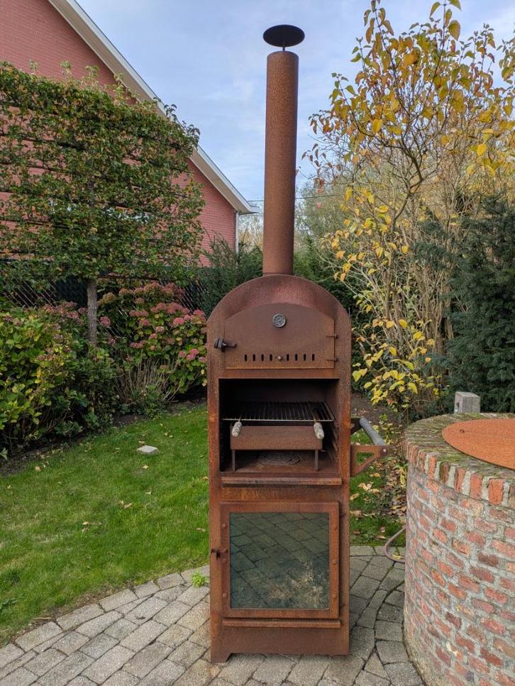 Cortenstaal Pizzaoven - SuperStoof  !!, Tuin en Terras, Pizzaovens, Zo goed als nieuw, Ophalen