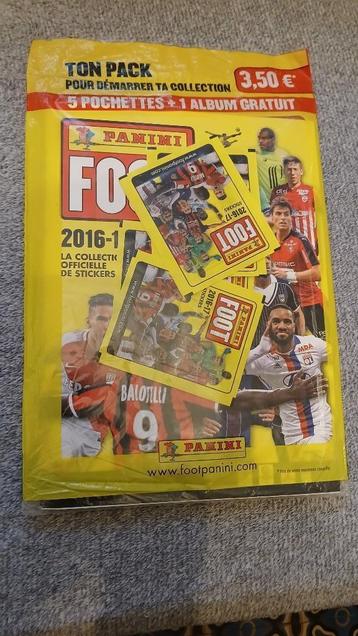 panini starterpak rare foot 2016 sticker mbappe 2 versions, Enlèvement ou Envoi, Neuf, Sport