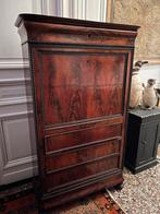 ANTIEKE SECRETAIRE KAST WORTELNOOT MARMER VEEL RUIMTE, Ophalen