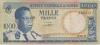 BANQUE NATIONALE DU CONGO 1000 MILLE FRANCS 15.10.1961, Enlèvement ou Envoi, Billets en vrac, Autres pays