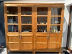 Teak vitrinekast, Huis en Inrichting, Kasten | Vitrinekasten, Ophalen, 200 cm of meer, Glas, 200 cm of meer