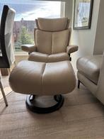 Stresless relax zetel, Huis en Inrichting, Ophalen, Zo goed als nieuw, Leer