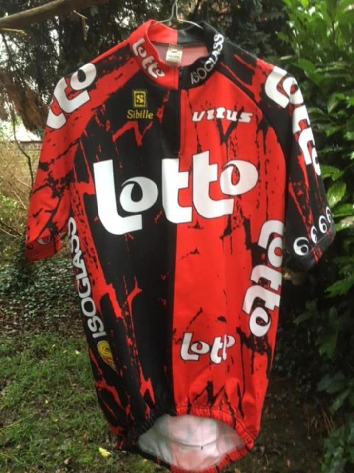 Wielrennen 6 Originele Lotto wielertrui (1996), Kleding | Heren, Sportkleding, Gedragen, Hardlopen of Fietsen, Maat 52/54 (L)