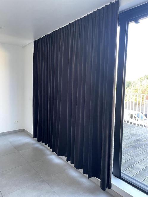Gordijnen, Huis en Inrichting, Stoffering | Gordijnen en Lamellen, Zo goed als nieuw, 200 cm of meer, 150 tot 200 cm, Bruin, Ophalen