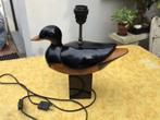 Lampe Canard en bois laqué, Comme neuf, Bois