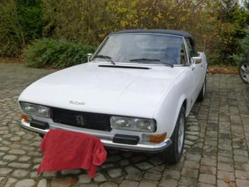 peugeot 504 cabriolet, Beige, Cabriolet, Wit, Leder