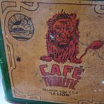 DELHAIZE LE LION koffieblik, Verzamelen, Blikken, Ophalen of Verzenden, Gebruikt, Koffie, Overige merken