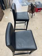 Barstoelen, Huis en Inrichting, Barkrukken, Ophalen, 60 tot 90 cm, Zo goed als nieuw, Leer