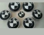 Bmw emblemen set van 7 logo's > zwart wit f15 e60 e90 e39, Auto diversen, Tuning en Styling, Ophalen of Verzenden