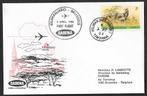 Belgique FDC SABENA 1er vol Kilimandjaro - Bruxelles, Enlèvement ou Envoi, Affranchi, Aviation, Oblitération 1er jour