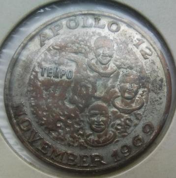 medaille apollo 12 - november 1969 2e maanvlucht beschikbaar voor biedingen