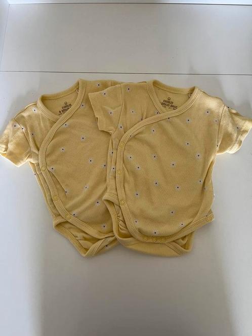 Set van 2 Cuddles & Smiles rompertjes – maat 50/56, Kinderen en Baby's, Babykleding | Maat 56, Zo goed als nieuw, Ophalen of Verzenden
