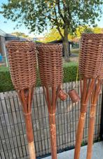 Olielampen van bamboe, 4 st op voet (gratis), Ophalen