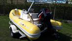 Rubberboot Rib 15 voet met trailer en 50pk Mercury motor ., Watersport en Boten, Speedboten, Minder dan 70 pk, Benzine, Buitenboordmotor