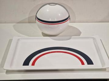 Guzzini Pagoda ice bucket en dienblad,  space age , jaren 70, Enlèvement ou Envoi