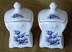 Vintage 't Delfts Bleau blauwe en witte jerrycans, Ophalen of Verzenden