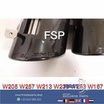 W177 A45S W118 CLA45S AMG UITLAAT SIERSTUKKEN ZWART SET orig, Auto-onderdelen, Ophalen of Verzenden, Gebruikt, Mercedes-Benz