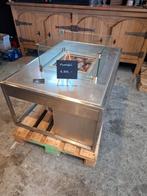 Vuurtafel op gas in inox, Tuin en Terras, Ophalen