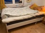 Wit bed frame van Ikea, Ophalen, Gebruikt, Wit