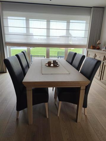8 eetkamerstoelen te koop - leder beschikbaar voor biedingen