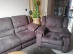 Canapé 3 places et un fauteuil relax électrique brun, Huis en Inrichting, Ophalen