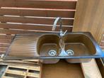 Spoelbak - gootsteen keuken bruin 116 x 50, Huis en Inrichting, Keuken | Keukenelementen, Ophalen, Gebruikt, Bruin