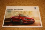 VW Golf Cabriolet 2011 brochure, Livres, Comme neuf, Dépliant, Enlèvement ou Envoi