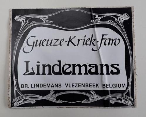 sticker "Lindemans" - Vlezenbeek, Collections, Autocollants, Utilisé, Enlèvement ou Envoi