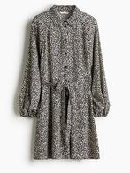 Hemdjurk met ballonnenmouwen, Ophalen, H&M, Zwart, Zo goed als nieuw