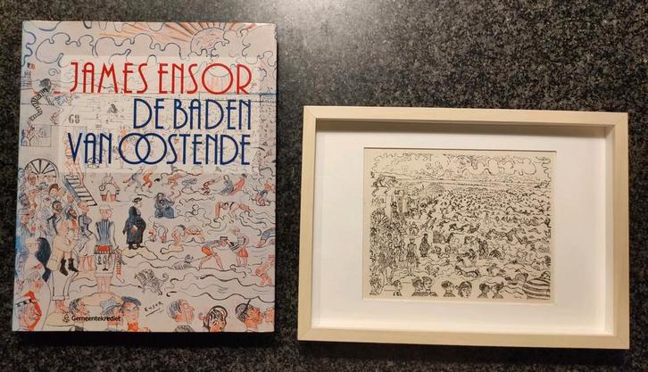 3x Ensor - LES BAINS D'OSTENDE, Antiquités & Art, Art | Lithographies & Sérigraphies, Enlèvement ou Envoi