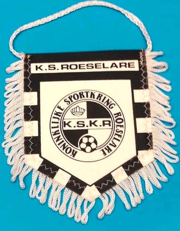 KS Roeselare 1990s zeldzaam vintage vaantje voetbal