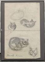 dessin chat signe henriette ronner, Antiquités & Art, Art | Dessins & Photographie, Enlèvement ou Envoi