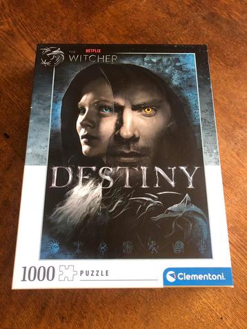 Puzzle The Witcher 1000 pièces Clementoni, 500 à 1500 pièces, Utilisé, Puzzle