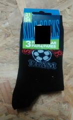 1 set van 3 paar sokken voetbal, maat 31/34 (nieuw), Nieuw, Ophalen of Verzenden, Jongen, Sokken