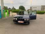 BMW e34 524TD oldtimer, Auto's, Automaat, Beige, Blauw, Leder