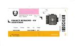 (gebruikt) ticket : Francs Borains - KV Oostende, 14/02/2024, Ophalen of Verzenden, Gebruikt, Overige typen