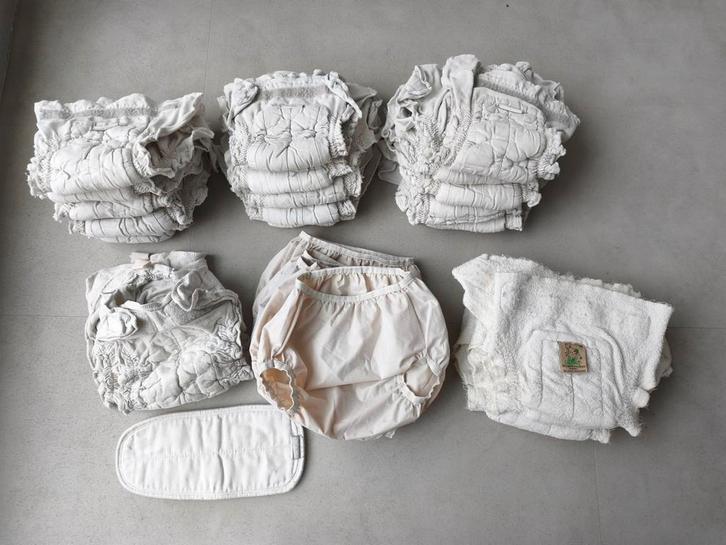 Low budget pakket wasbare luiers, Kinderen en Baby's, Overige Kinderen en Baby's, Gebruikt, Ophalen of Verzenden