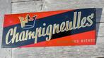 metalen reclamebord bier Champigneulles ca 1960, Verzamelen, Reclamebord, Ophalen of Verzenden, Zo goed als nieuw
