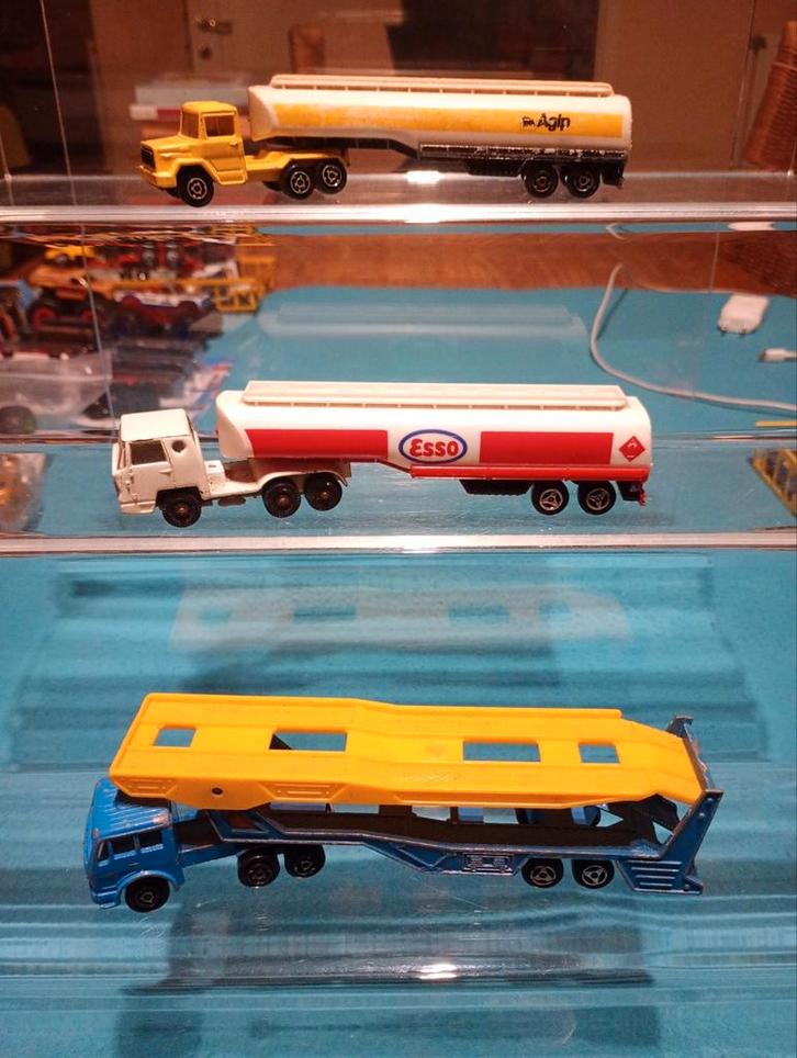 3 x Camion Majorette, Hobby & Loisirs créatifs, Voitures miniatures | Échelles Autre, Enlèvement ou Envoi