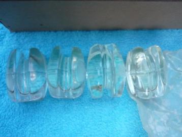 10 Pyrex 2 1/4 inch glazen isolatoren voor draadantenne beschikbaar voor biedingen