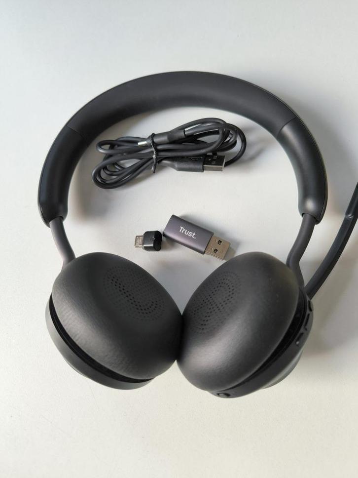Jabra Evolve2 65 wireless - usb-C + adapter naar usb-A, Audio, Tv en Foto, Hoofdtelefoons, Nieuw, Op oor (supra aural), Overige merken